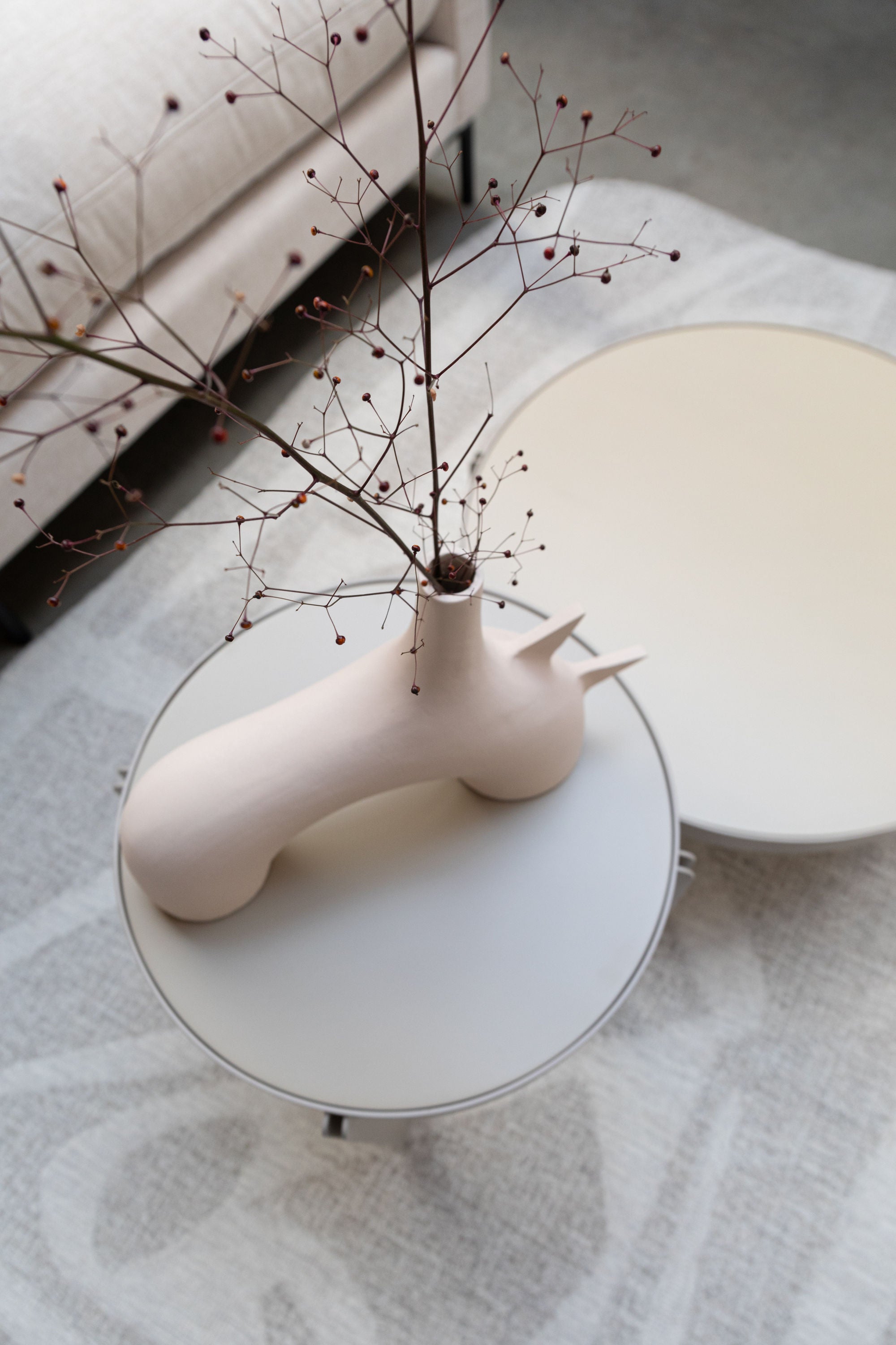 Zuiver Centre Beige Side Table